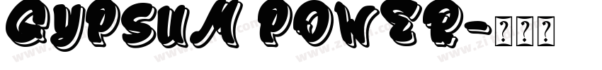 GYPSUM POWER字体转换